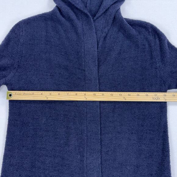 Barefoot Dreams Women's Cozy Chic Lite Coastal Hooded Cardigan XS/S Navy - Picture 12 of 13